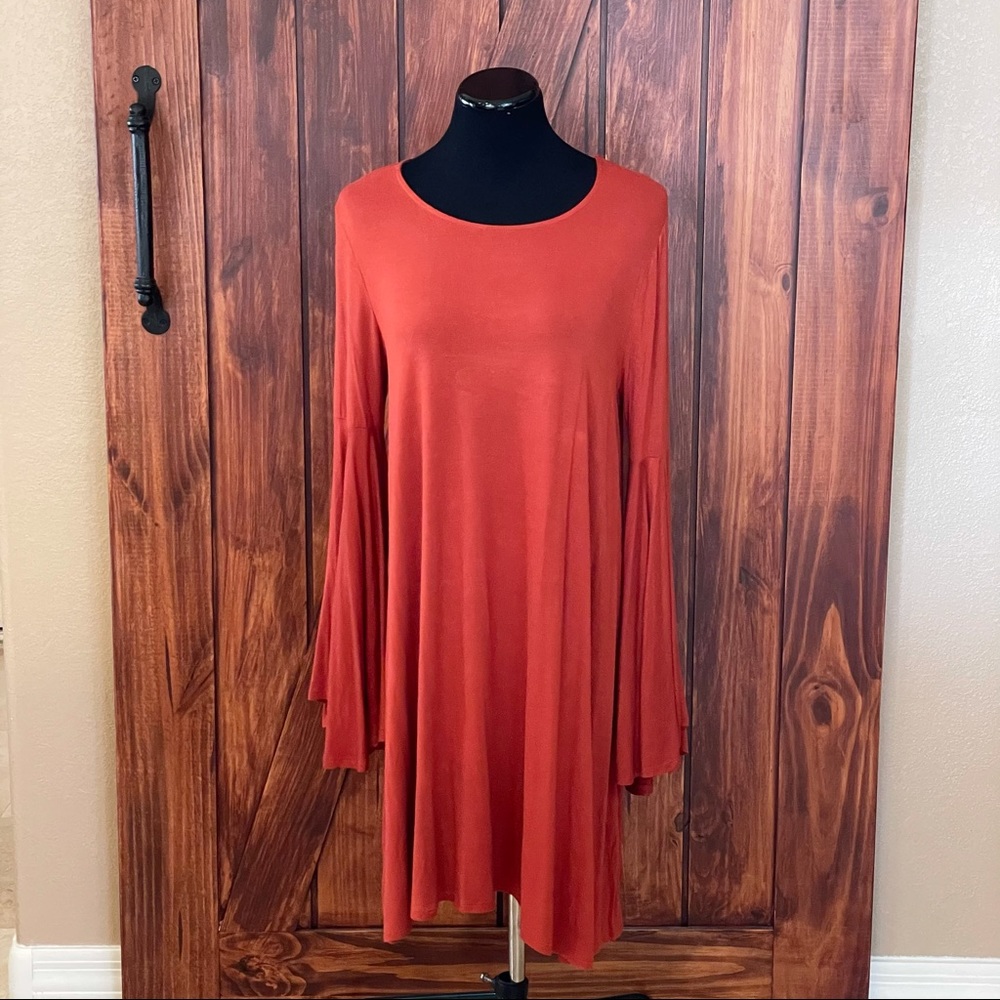 NWT Amelia James Bell-Sleeves Dress